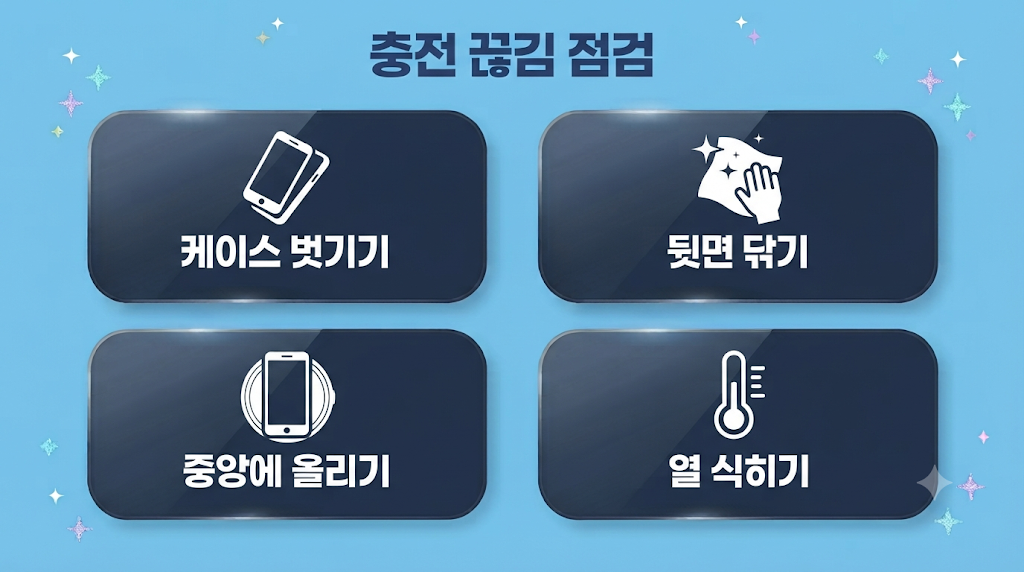 무선 충전 끊김 점검 순서