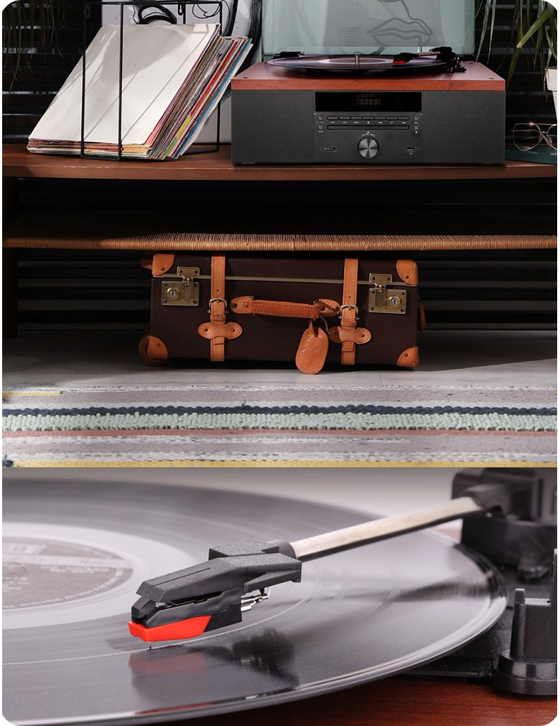 브리츠 레트로 lp 턴테이블 블루투스 스피커