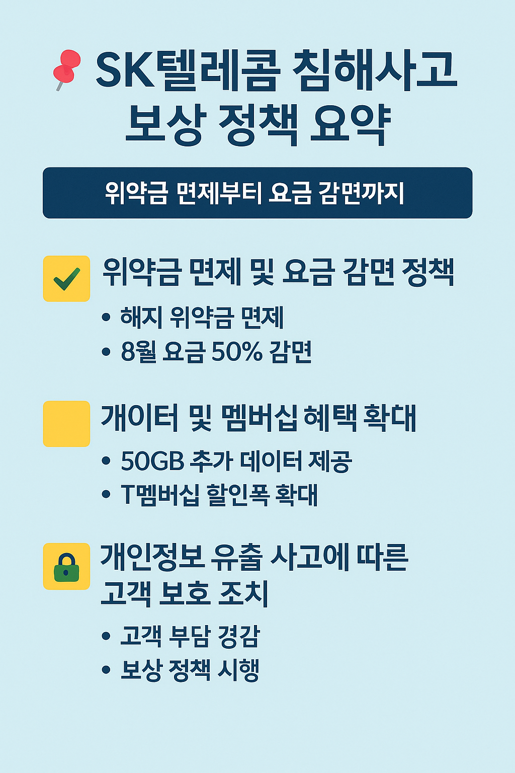 SK텔레콤 보상