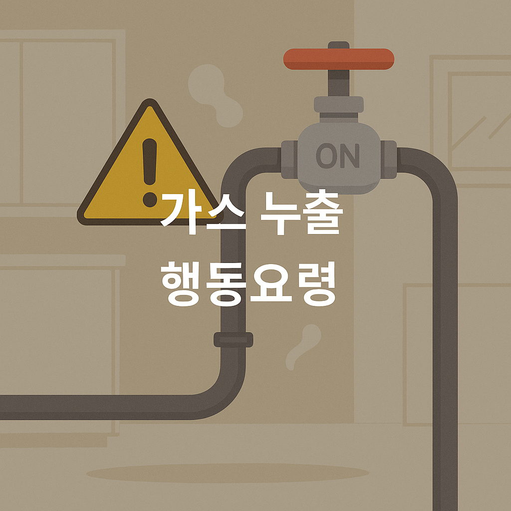 집에서 가스 냄새가 난다면 1분 안에 해야 할 긴급 행동법⚠️
