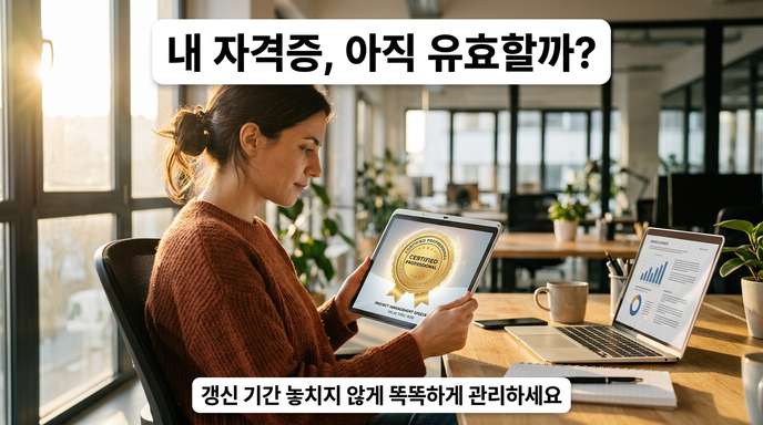 자격증 유효기간 유형별 정리