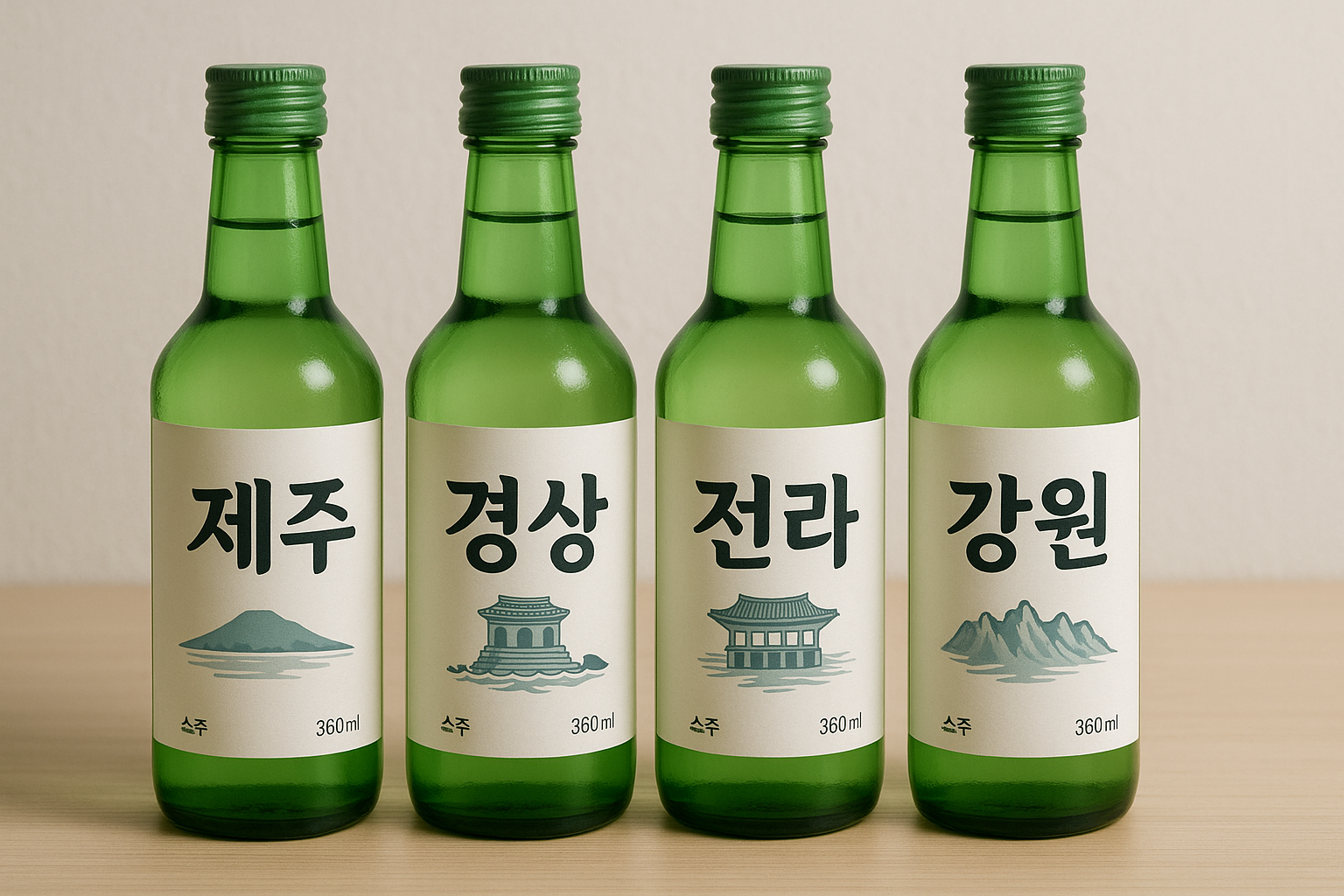 지역 소주 컬렉션