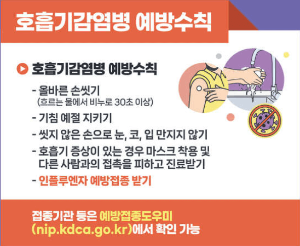 독감예방접종 무료대상 및 독감예방접종 시기