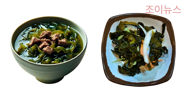 미역국, 미역무침