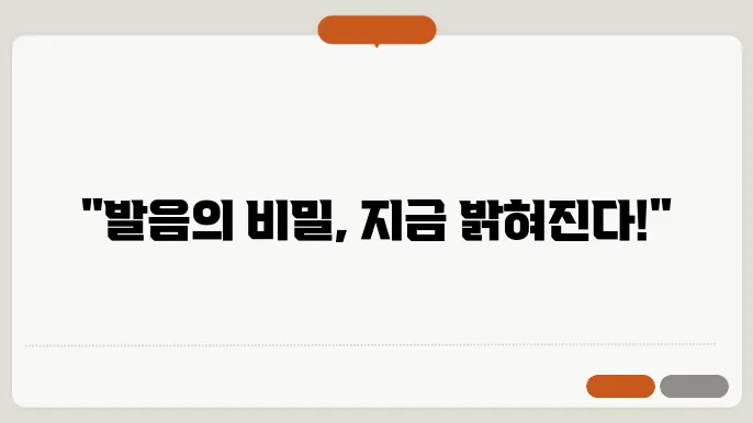 발음의 변화