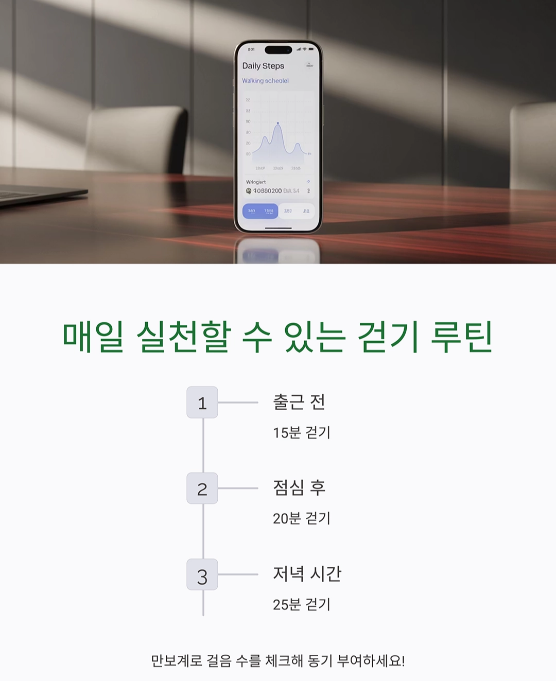 하루 만보 걷기로 심폐 건강 챙기는 똑똑한 습관