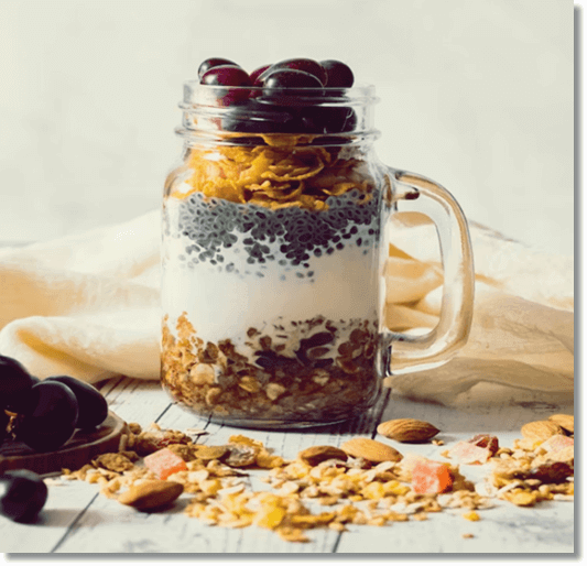 글리코겐 로딩 음식 견과류와 씨앗