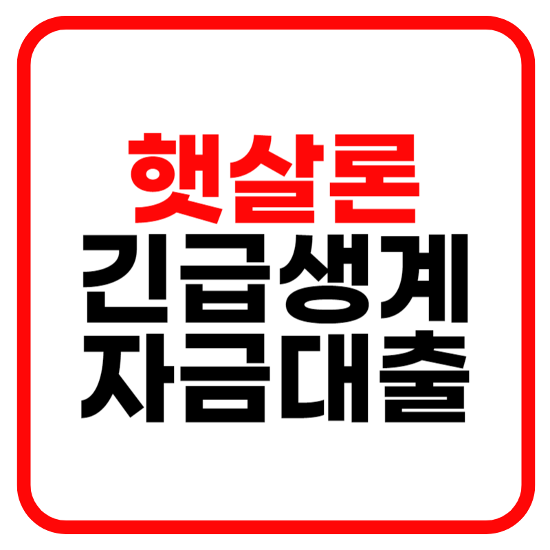 긴급생계자금대출