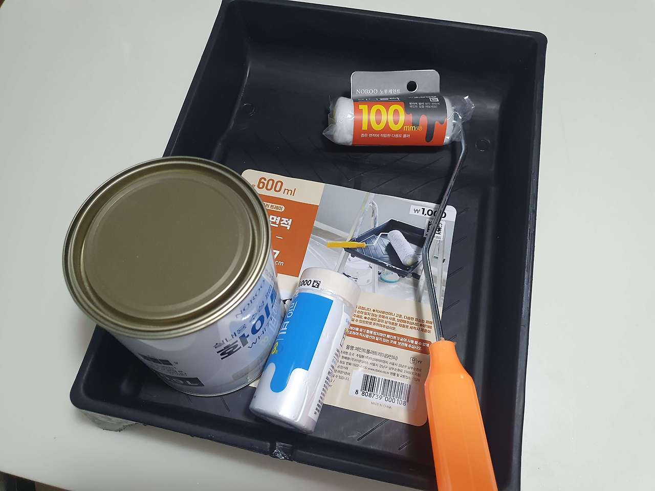 다이소 벽지 페인트 도배 후기1