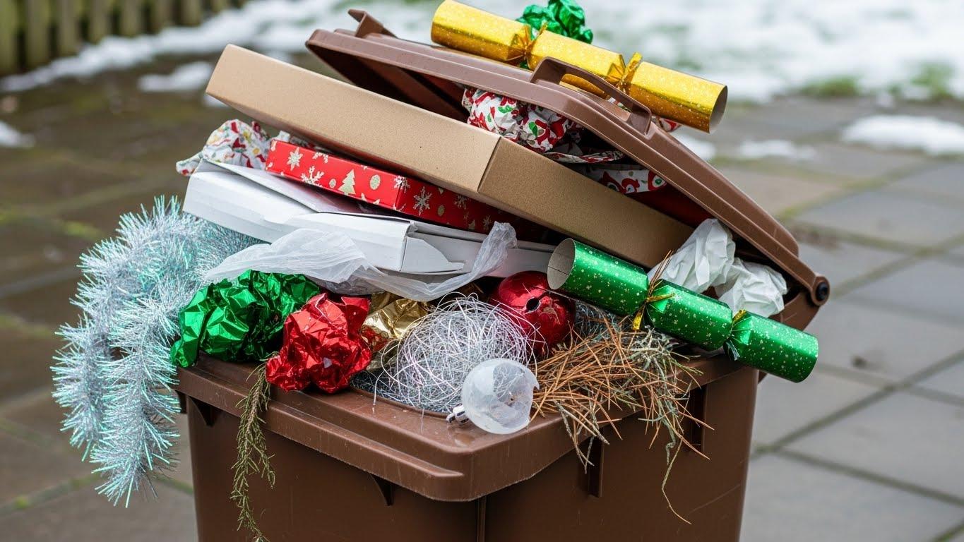 크리스마스 쓰레기 배출