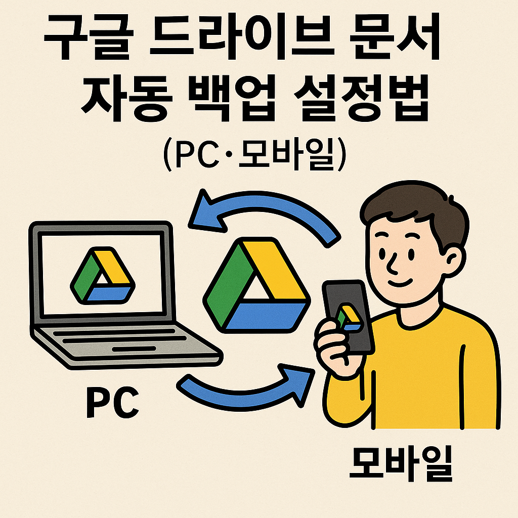 구글 드라이브 문서 자동 백업 설정법