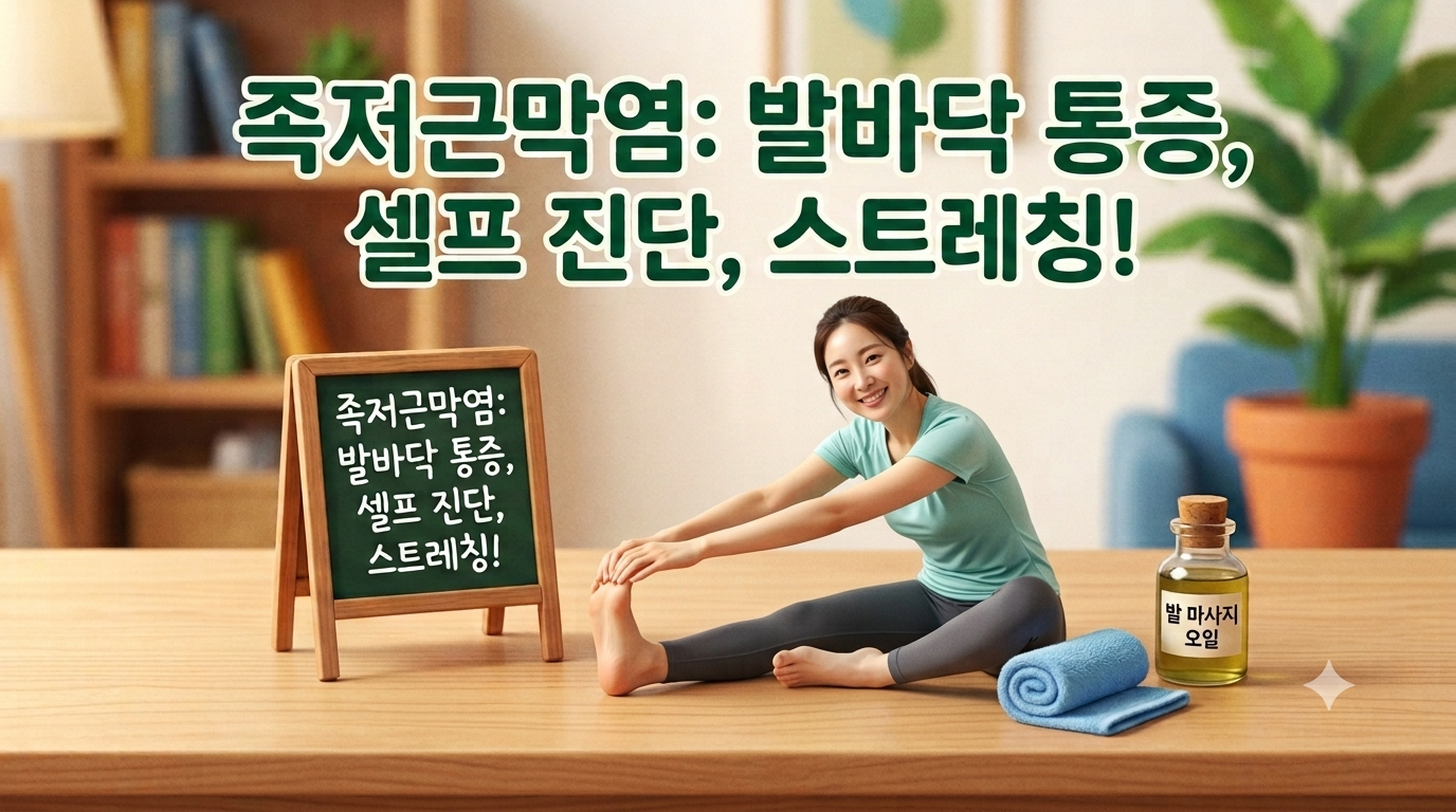 족저근막염 (발바닥 통증, 셀프 진단, 스트레칭)