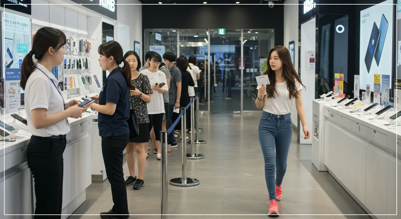 줄 서지 않고 빠른 교체