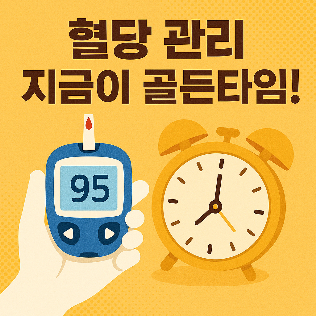 혈당 관리 지금이 골든타임
