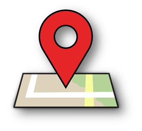 미국에서 길 찾기 및 여러 가지 검색에 대표적으로 쓰이는 구글맵스 심볼 이미지