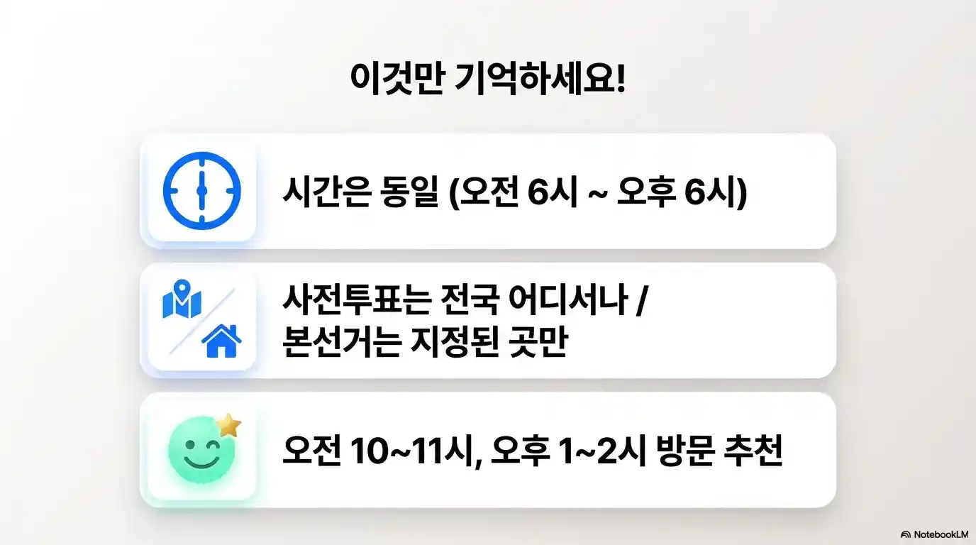 지방선거 투표시간 이것만 기억하기