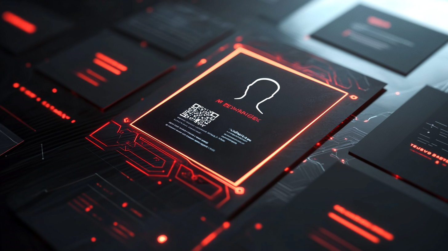 디지털 명함 예시