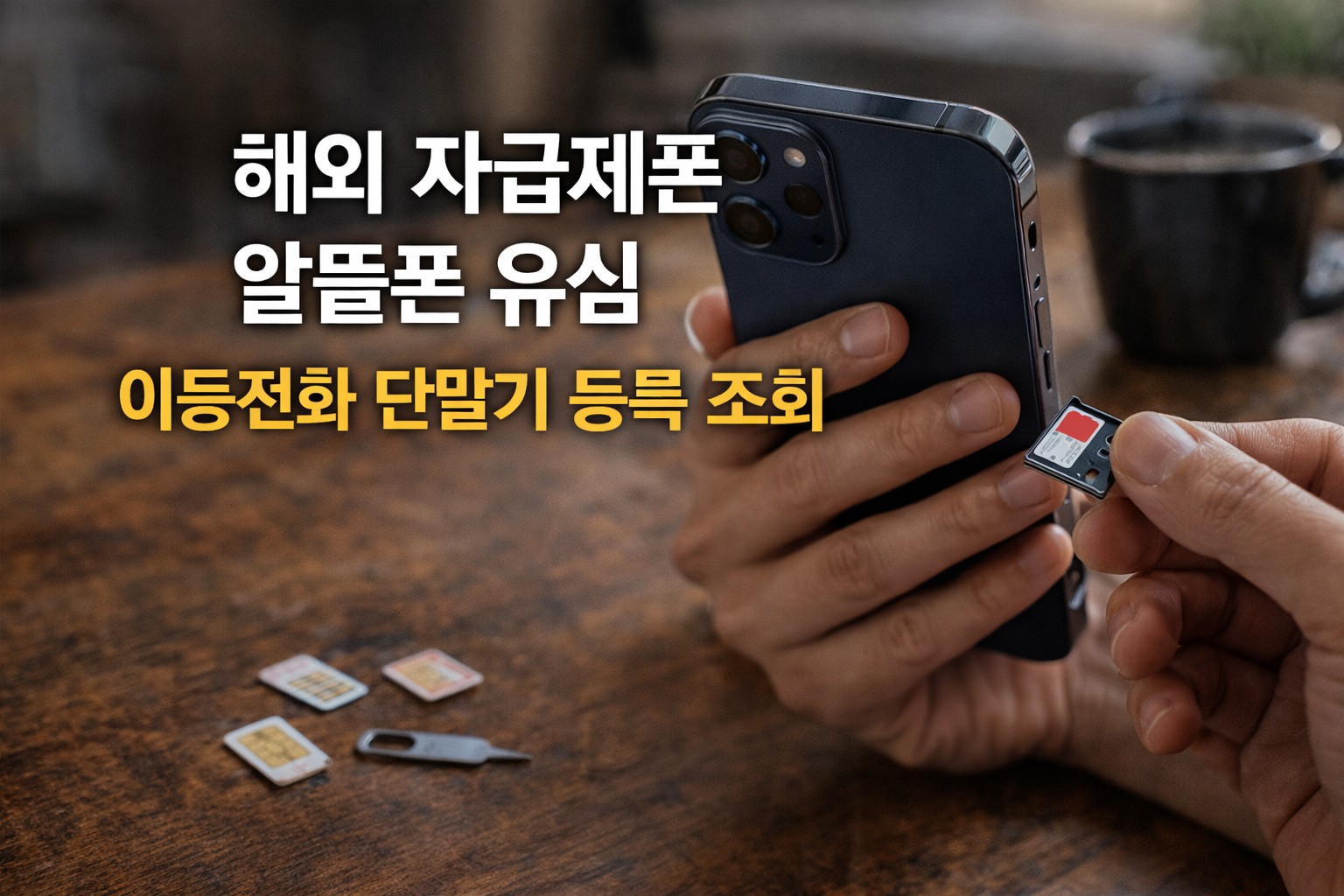 해외 자급제폰 알뜰폰 단말기 등록 사용 조회 방법