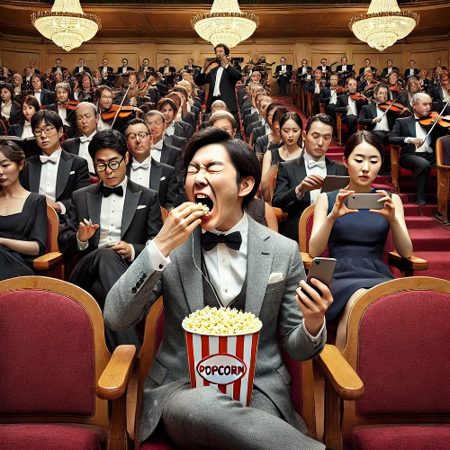 클래식 공연에서 해서는 안될 최악의 매너.