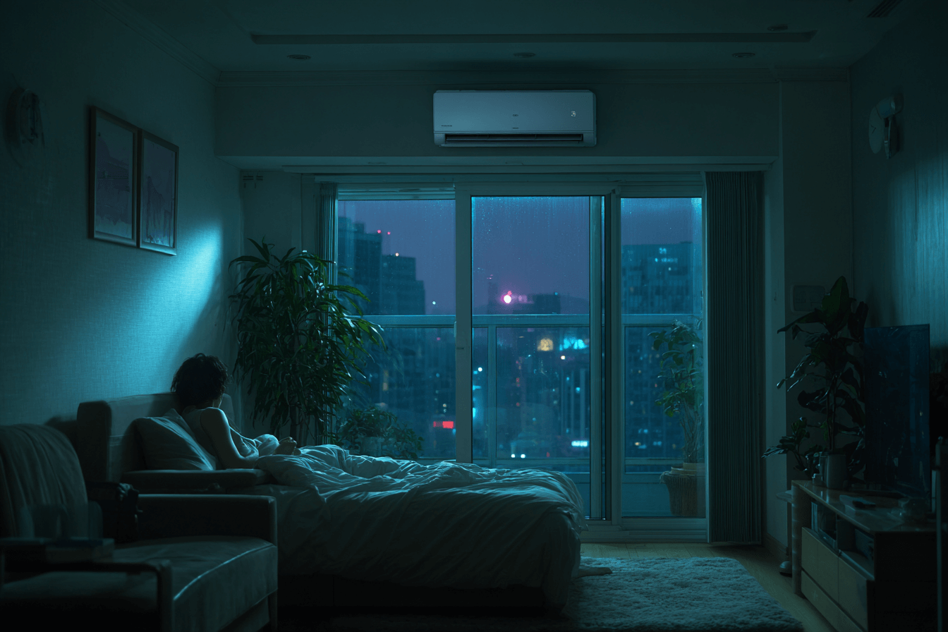 더위에-잠들지-못하고-깨어-있는-사람-이미지