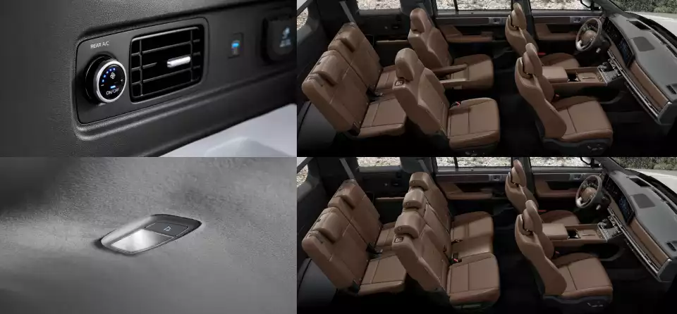 신형 싼타페 6인승, 7인승의 시트 구성은 이렇습니다(출처 : 현대자동차).