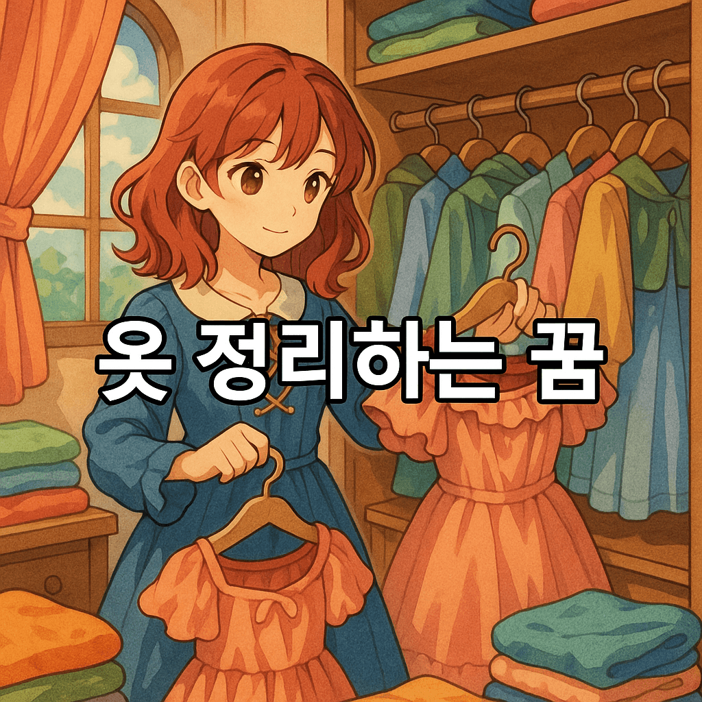 옷 정리하는 꿈 해몽