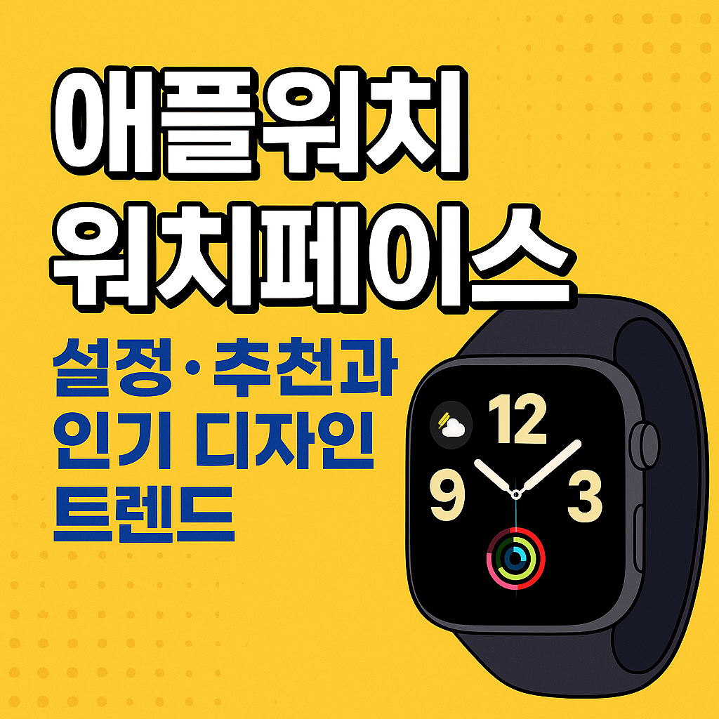애플워치 워치페이스 설정&middot;추천 가이드! 2025년 인기 디자인 트렌드&middot;커스텀 활용 완벽정리
