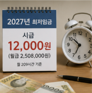 2026년 최저임금과 얼마나 차이날까