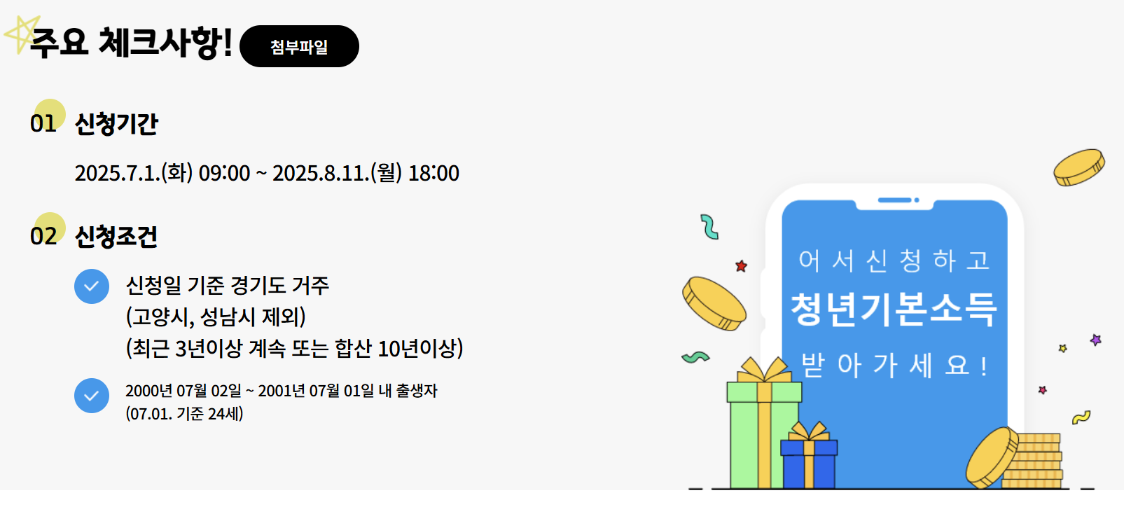 경기도 청년기본소득 신청방법