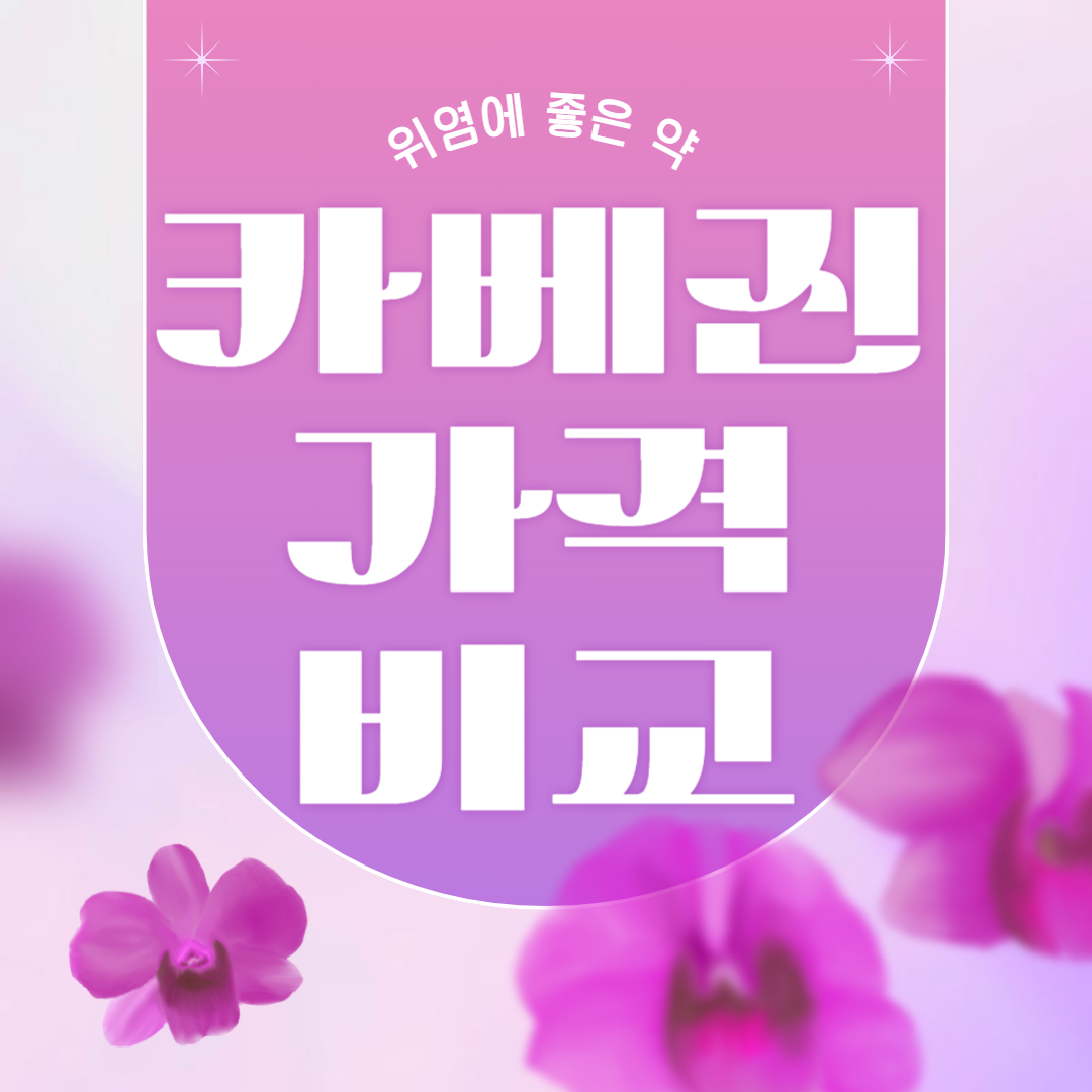 카베진 가격 제품 정보 보기