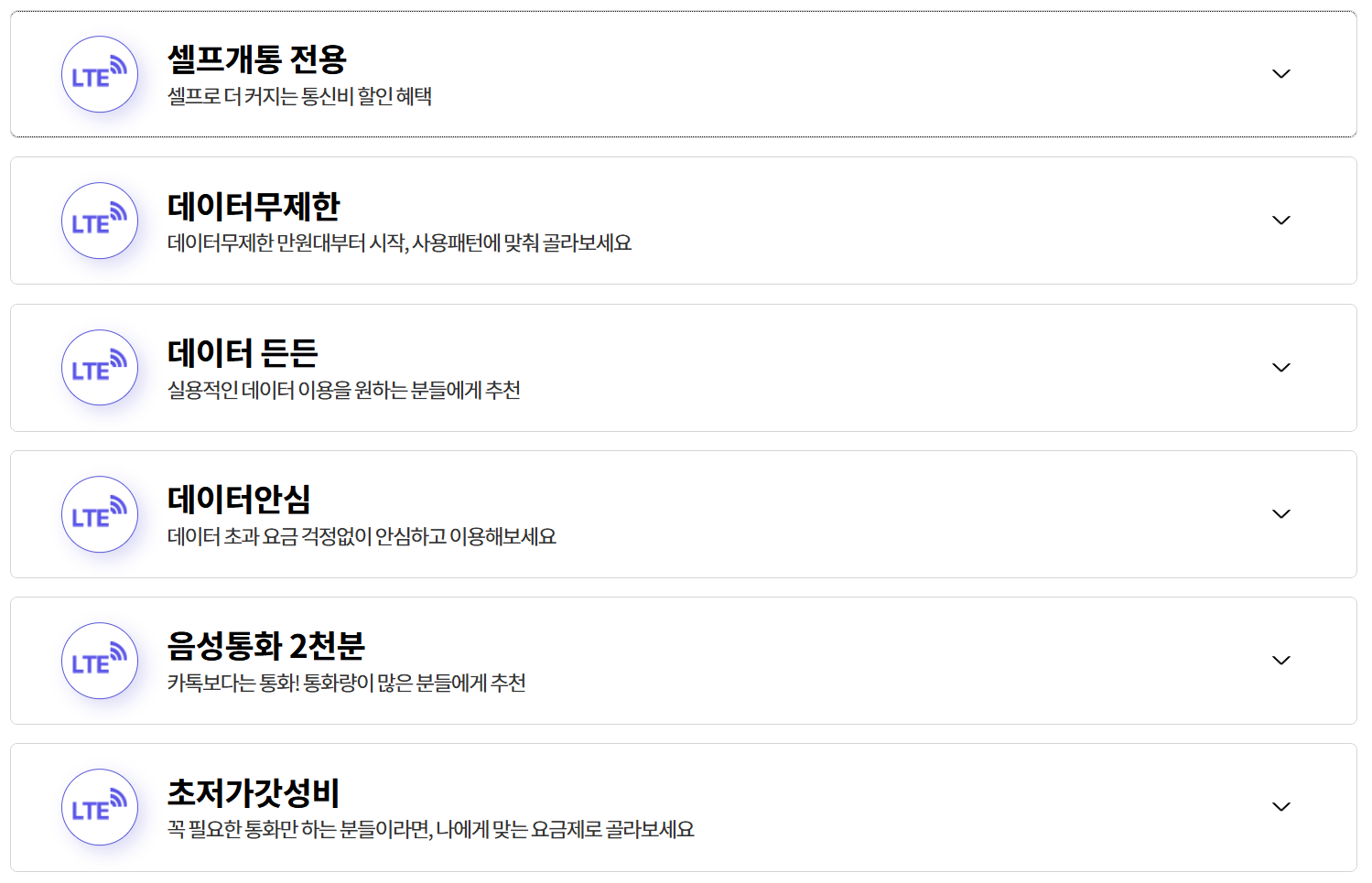 SK 알뜰폰 요금제 총정리