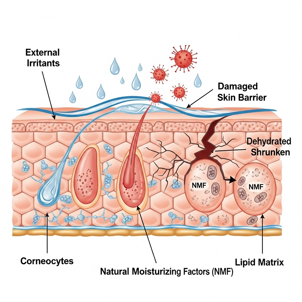 피부 수분층은 무엇으로 이루어질까?