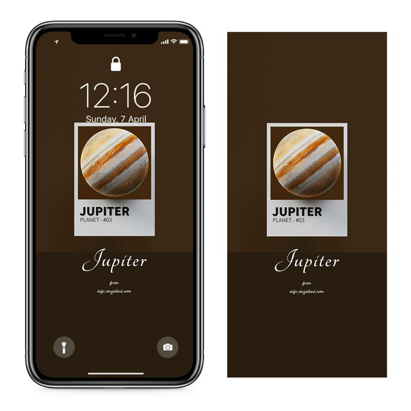 06 목성 3D C - Jupiter 우주배경화면