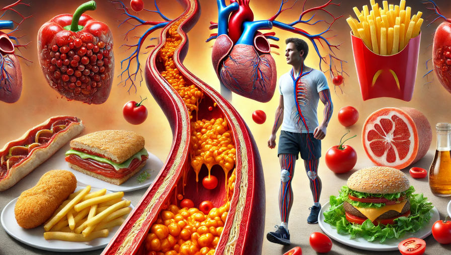 고지혈증에 대해 설명해주는 그림