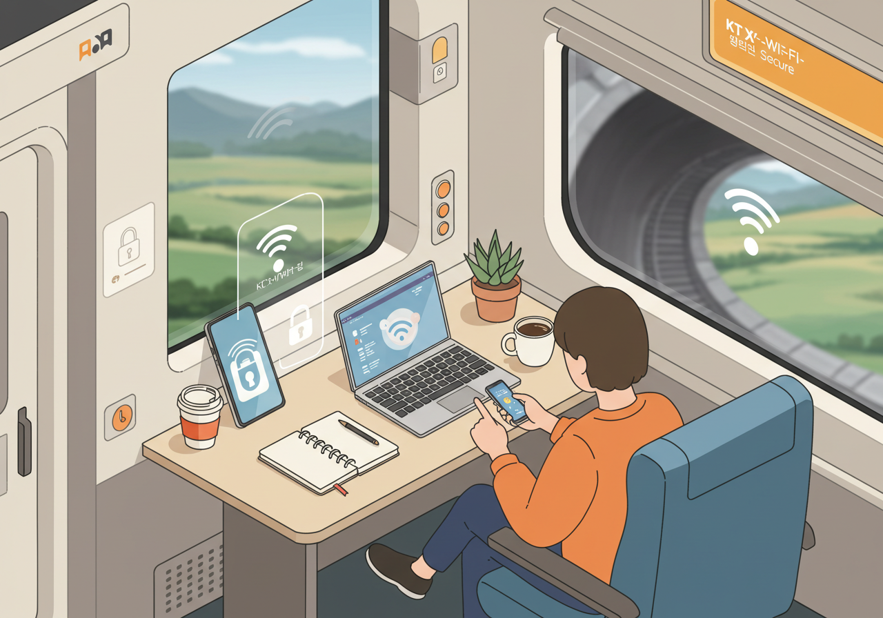 KTX 코레일 와이파이 Secure 완벽 연결 가이드, 쉽고 안전하게!