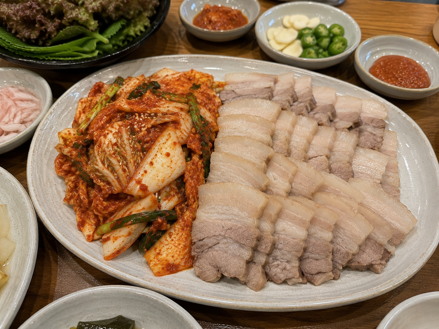 부드러운 수육 보쌈