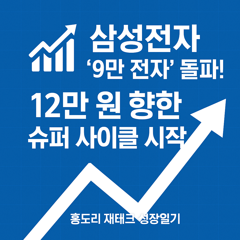 삼성전자 ‘9만 전자’ 돌파! 12만 원 향한 슈퍼 사이클 시작?