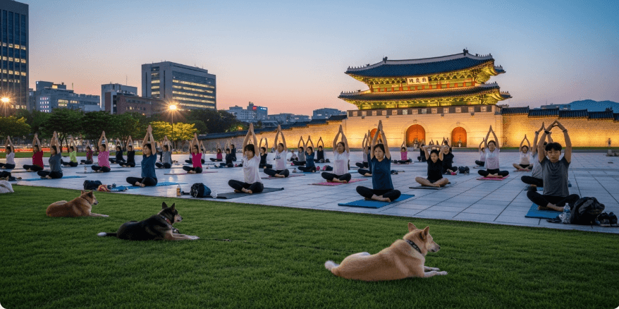 2025 광화문 달빛요가 – 도심 한가운데서 달빛 아래 힐링을!
