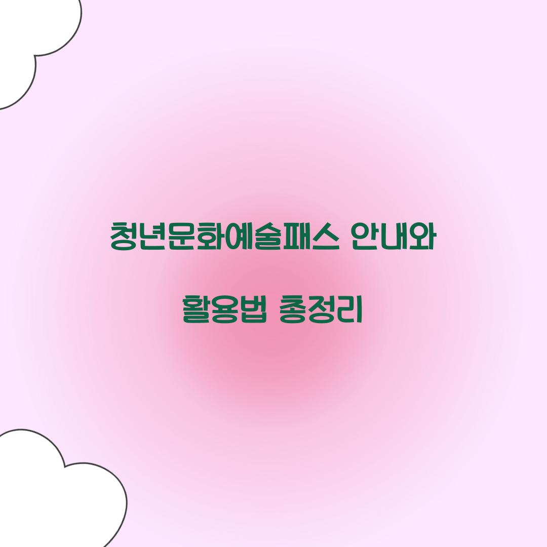 청년문화예술패스