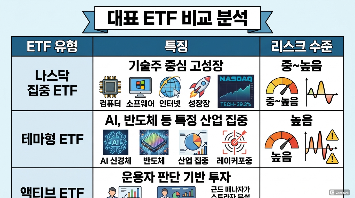 대표 ETF 비교 분석