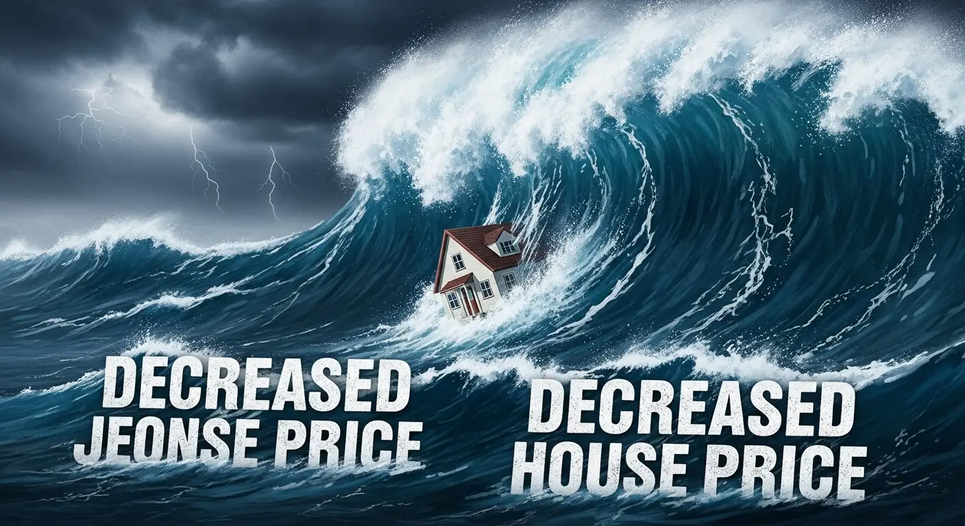 집값 또는 전세가 하락 시, 투자 원금 전액 손실과 보증금 반환 위기에 처하는 갭투자의 위험성