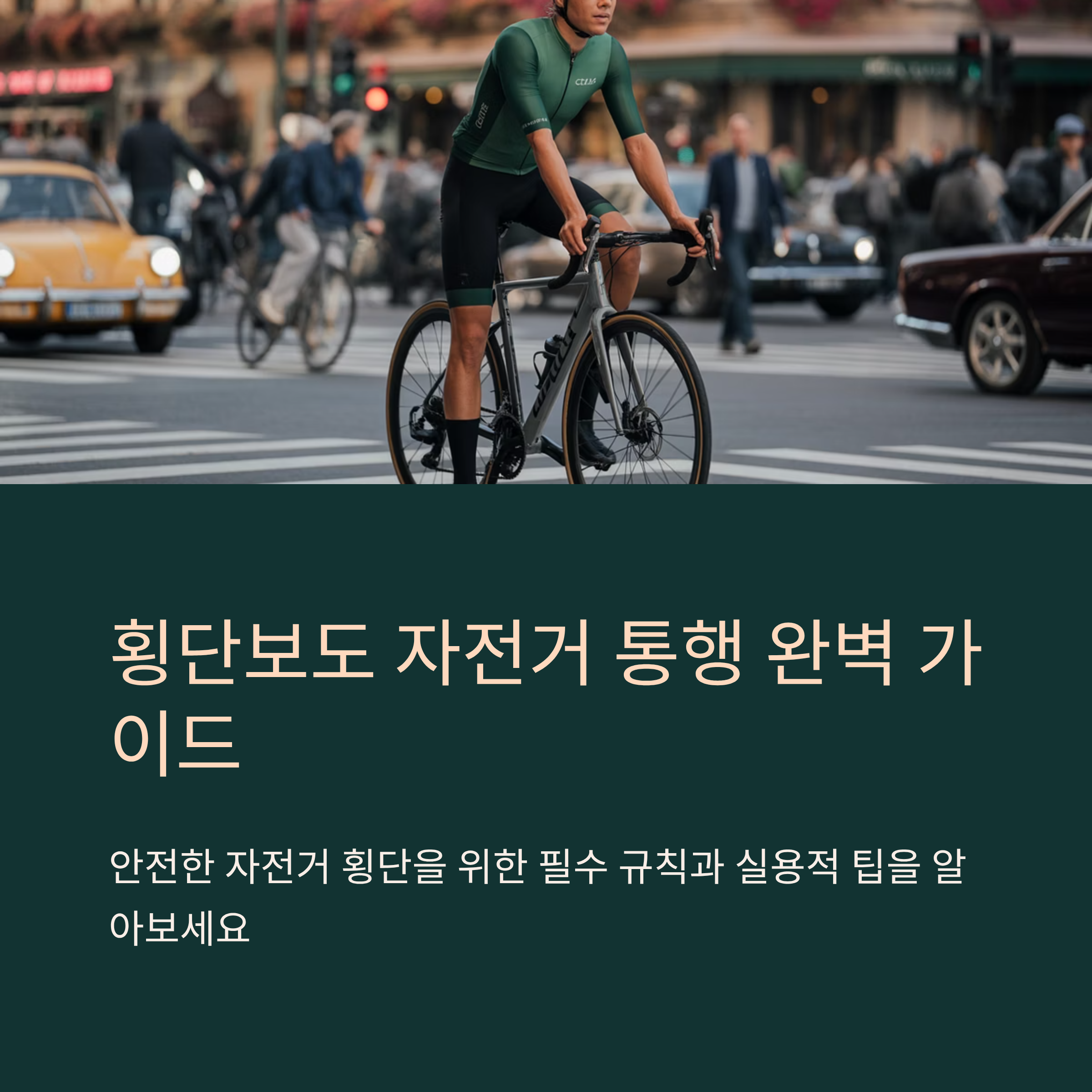 횡단보도 자전거 통행 규칙과 안전 가이드