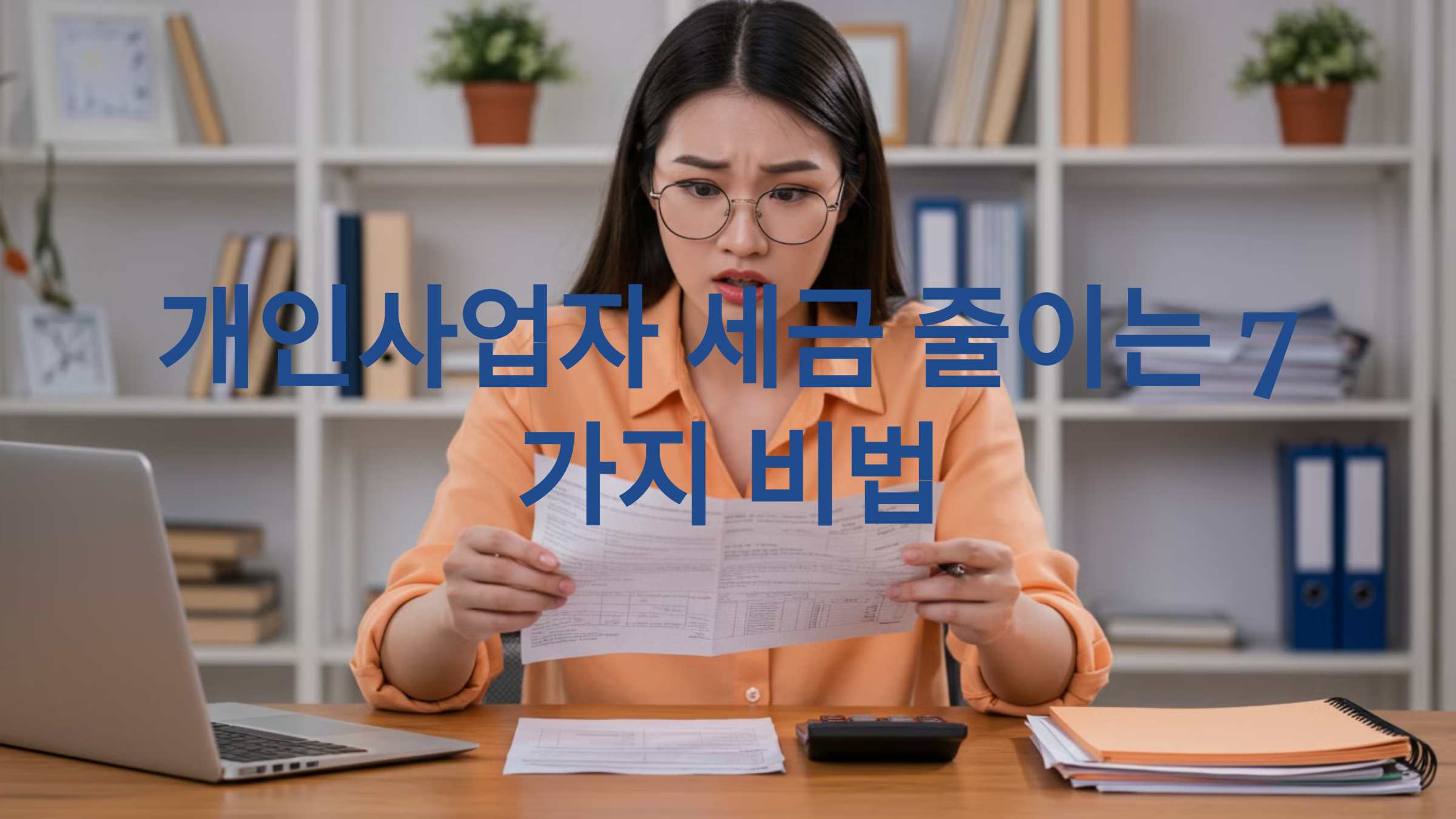개인사업자 세금 줄이는 7가지 비법