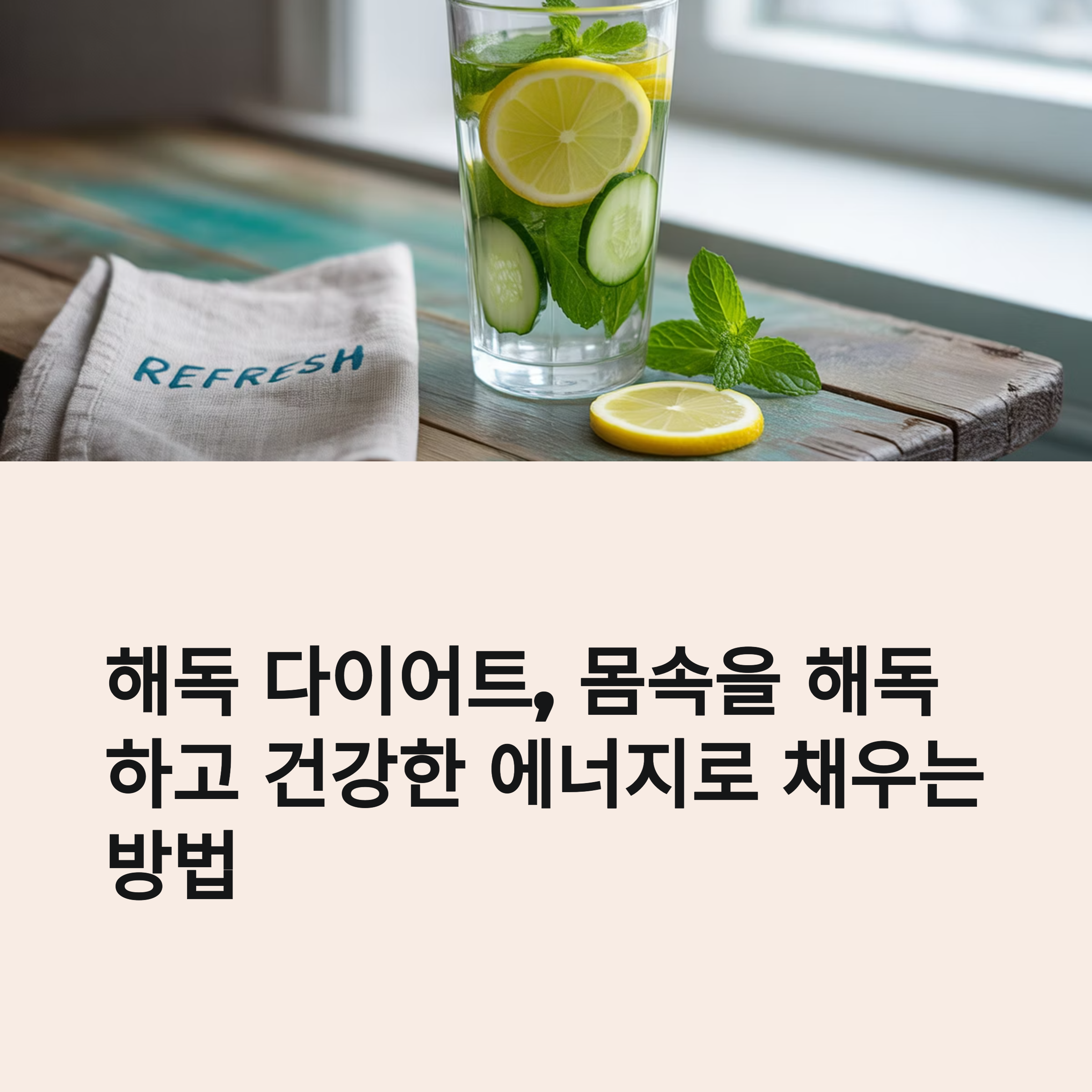 해독 다이어트, 몸속을 해독하고 건강한 에너지로 채우는 방법 관련 사진