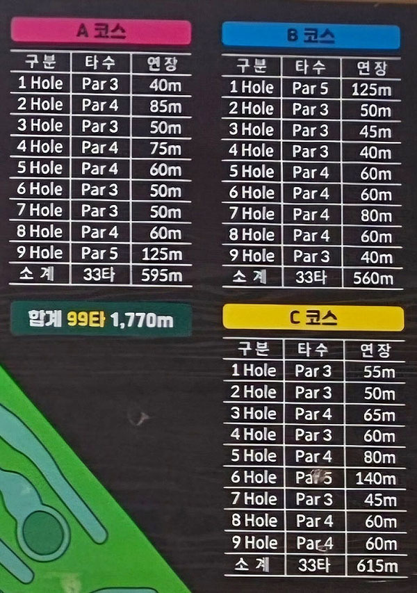임실파크골프장 (임실의견파크골프장, 오수파크골프장) 전라북도 임실군 충효로 2096-16