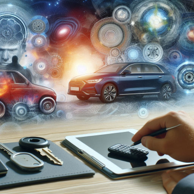 차량을 디자인하고 혁신하는 창의적인 작업을 나타내는 이미지