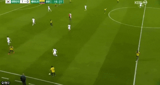 이강인 드리블 gif