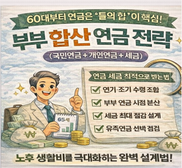 부부 연금 전략 완전 정리 ❘ 국민연금·개인연금·세금 최적화