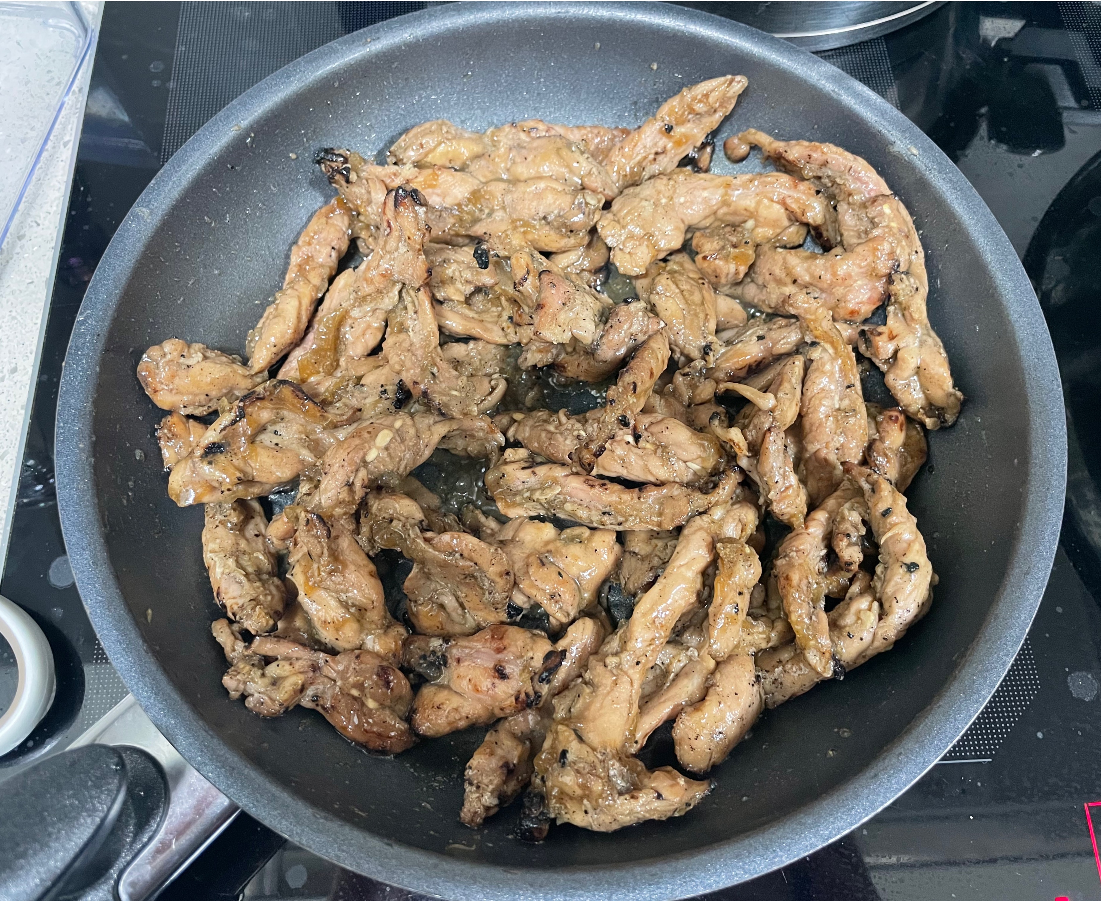 닭목살구이굽기