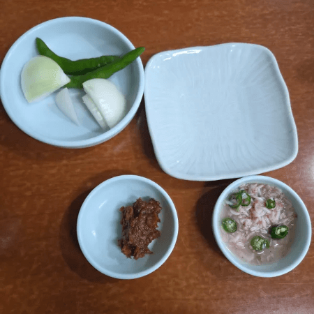 이조순대국 기본 반찬